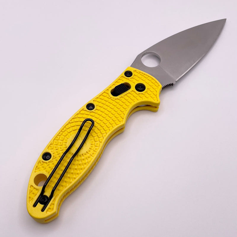 Pre Owned Spyderco Manix 2 Lightweight Salt Yellow & MagnaCut C101PYL2