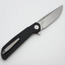 Reate Knives Remedy Fat Carbon Black Glass Handle w/ Belt Satin Elmax