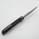 Reate Knives Remedy Fat Carbon Black Glass Handle w/ Belt Satin Elmax