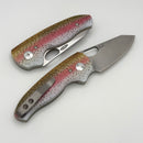 TRM Holier Nerd Rainbow Trout G-10 Handles & MagnaCut