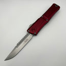 Pre-Owned Microtech Knives Combat Troodon Gen III Stonewash Interceptor w/ Merlot Handle Signature Series 1217-10MRS