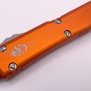 Pre Owned Microtech Ultratech Warhound Stonewash Standard & Orange 119W-10ORS