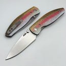 TRM Atom Rainbow Trout G-10 3D Handles & 20CV