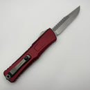 Pre-Owned Microtech Knives Combat Troodon Gen III Stonewash Interceptor w/ Merlot Handle Signature Series 1217-10MRS