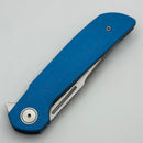 Reate Knives Remedy Fat Carbon Blue Glass Handle w/ Belt Satin Elmax