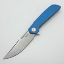 Reate Knives Remedy Fat Carbon Blue Glass Handle w/ Belt Satin Elmax