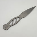 TRM Javelin Titanium Fixed Blade w/ Leather Sheath