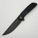Reate Knives Remedy Fat Carbon Black Glass Handle w/ Belt Satin DLC Elmax