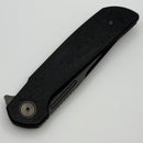 Reate Knives Remedy Fat Carbon Black Glass Handle w/ Belt Satin DLC Elmax