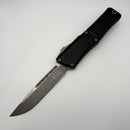 Pre-Owned Microtech Knives Combat Troodon Gen III Apocalyptic Single Edge w/ Black Handle 1143-10AP