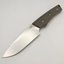 TRM Red Line Fixed Blade 20CV Steel & Contoured Micarta Handles w/ Leather Sheath