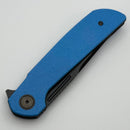 Reate Knives Remedy Fat Carbon Blue Glass Handle w/ Belt Satin DLC Elmax