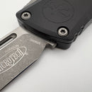 Pre-Owned Microtech Knives Combat Troodon Gen III Apocalyptic Single Edge w/ Black Handle 1143-10AP