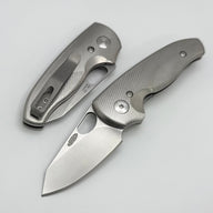 TRM Holier Nerd Titanium 3D Pinstripe Handles & MagnaCut