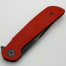 Reate Knives Remedy Fat Carbon Red Glass Handle w/ Belt Satin DLC Elmax