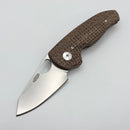 TRM Holier Nerd Burlap Micarta Handles & MagnaCut