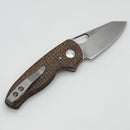 TRM Holier Nerd Burlap Micarta Handles & MagnaCut