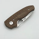 TRM Holier Nerd Burlap Micarta Handles & MagnaCut