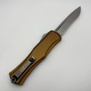 Pre-Owned Microtech Knives Hera II Stonewash Recurve w/ Tan Handle 1705-10TA