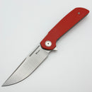 Reate Knives Remedy Fat Carbon Red Glass Handle w/ Belt Satin Elmax