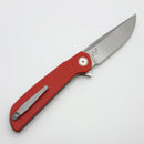 Reate Knives Remedy Fat Carbon Red Glass Handle w/ Belt Satin Elmax