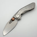 Reate Knives VK-Frok Crystal Titanium Handle w/ Hand Rubbed Elmax