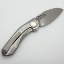 Reate Knives VK-Frok Crystal Titanium Handle w/ Hand Rubbed Elmax