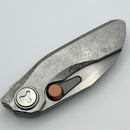 Reate Knives VK-Frok Crystal Titanium Handle w/ Hand Rubbed Elmax