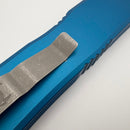 Pre-Owned Microtech Scarab 2 Gen 3 Executive w/ Blue Handles & S/E Part Serrated Apocalyptic M390MK 1176-11APBL