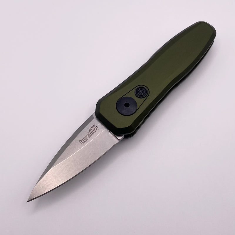 Kershaw Launch 4 Olive Aluminum Handles & Stonewash CPM-154 Blade Distributor Exclusive 7500OLSW