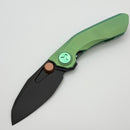 Reate Knives VK-Frok Green Titanium Handle w/ DLC Elmax