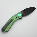 Reate Knives VK-Frok Green Titanium Handle w/ DLC Elmax