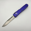 Pre-Owned Microtech Ultratech Single Edge Satin Standard & Purple 121-4PU