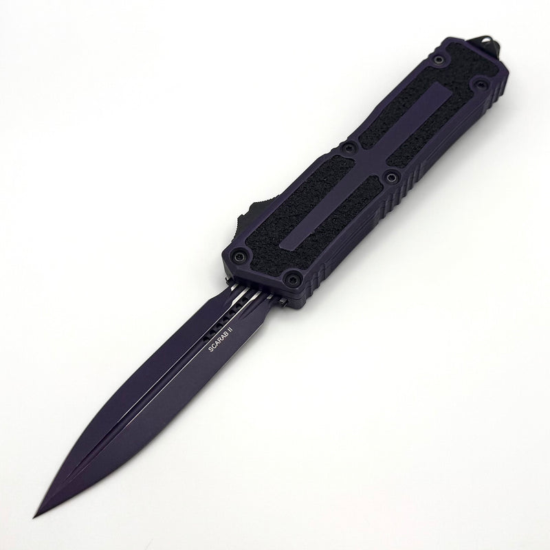 Grenade Blem Microtech Scarab 2 Gen 3 D/E Weathered Purple 1280-1WPU