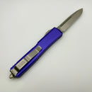 Pre-Owned Microtech Ultratech Single Edge Satin Standard & Purple 121-4PU