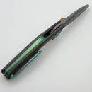 Reate Knives VK-Frok Dark Bead Blast Titanium Handle w/ Dark Frosted Satin Elmax