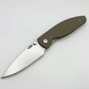TRM Atom Jet OD Green G-10 3D Lizard Skin Handles & 20CV