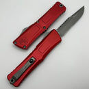 Microtech Knives Combat Troodon Gen III Apocalyptic Partial Serrated Interceptor w/ Red Handle Signature Series 1217-11APRDS