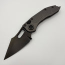 Pre-Owned Microtech Borka Stitch DLC w/ Natural Clear Handles Signature Series 169-1DLCTNCS