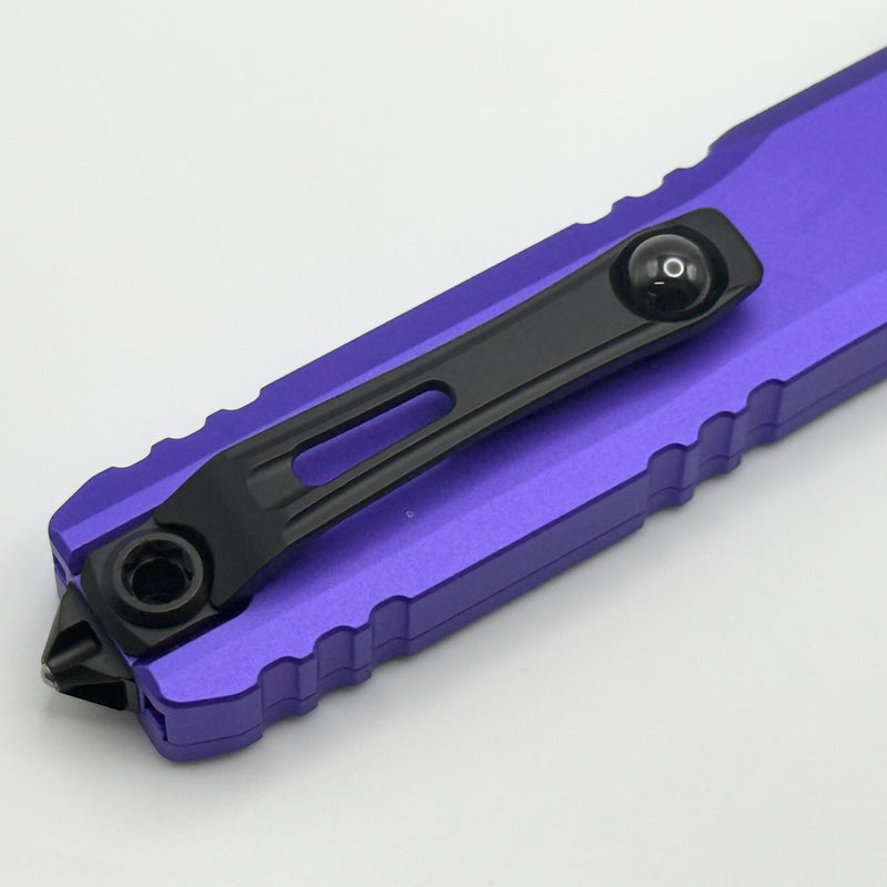 Factory Blem Microtech Ultratech Gen IV D/E Tactical Full Serrated w/ Purple Handle 11224-3PU