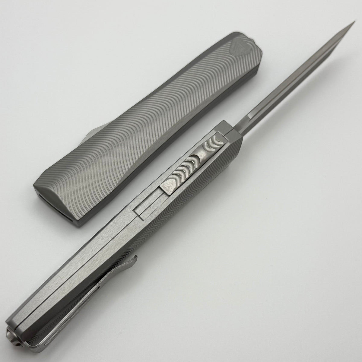 ステンレススチール フィッシュポーチャー Core Edge USA 0331 Pulsar w/ Natural Aluminum Handle & Tanto Blasted/S