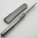 Core Edge USA 0331 Pulsar w/ Natural Aluminum Handle & Tanto Blasted/Satin MagnaCut