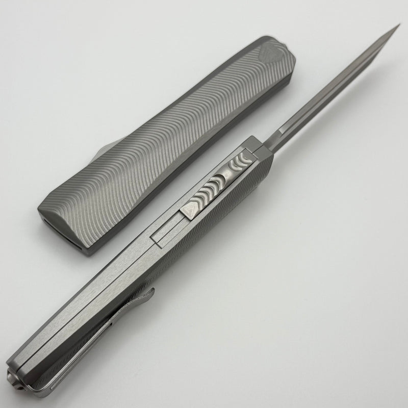 Core Edge USA 0331 Pulsar w/ Natural Aluminum Handle & Tanto Blasted/S