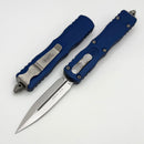 Microtech Dirac D/E Stonewash Standard & Navy Blue Handle 225-10NA