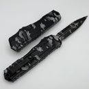 Microtech Cypher II Black D/E Full Serrated Pixel Camo 1242-3PXC