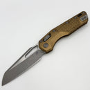 Grenade Blem Microtech Knives MSI RAM LOK Tan Frag Aluminum & Apocalyptic M390MK 210-10APFRTA