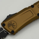 Grenade Blem Microtech Knives Combat Troodon Gen III Black Full Serrated Tanto w/ Tan Handle 1144-3TA