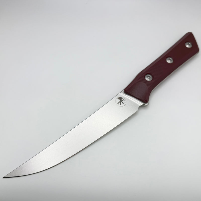 Microtech Boning Knife Merlot G-10 Handle w/ Stonewash M390MK 3100-10MR