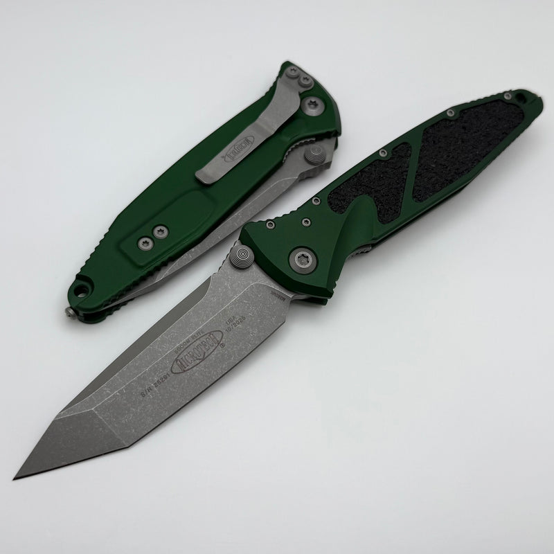 Microtech Socom Elite Tanto M/A Emerald Green Apocalyptic Standard 161-10APEG