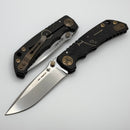 Spartan Blades Harsey Folder Black/Gold Plague Doctor Special Edition w/ 4" MagnaCut